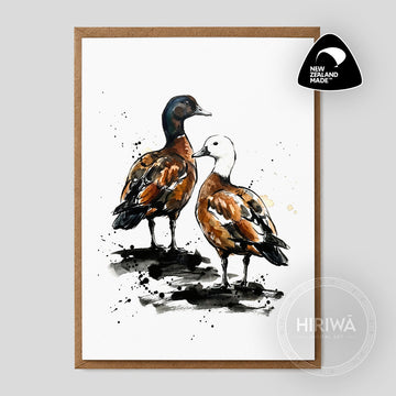 Pūtangitangi | Paradise Duck (Greeting Card)