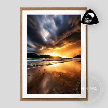 Coastal Sunset (Greeting Card)