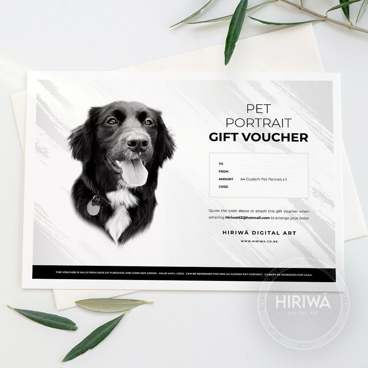 Gift Voucher - A4 Pet Portrait