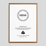 Hiriwā A6 greeting card back with New Zealand Made logo