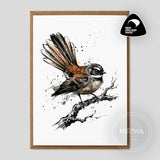 Pīwakawaka | Fantail A6 greeting card front