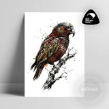 Kākā (Print) — artwork by Hiriwā Digital Art