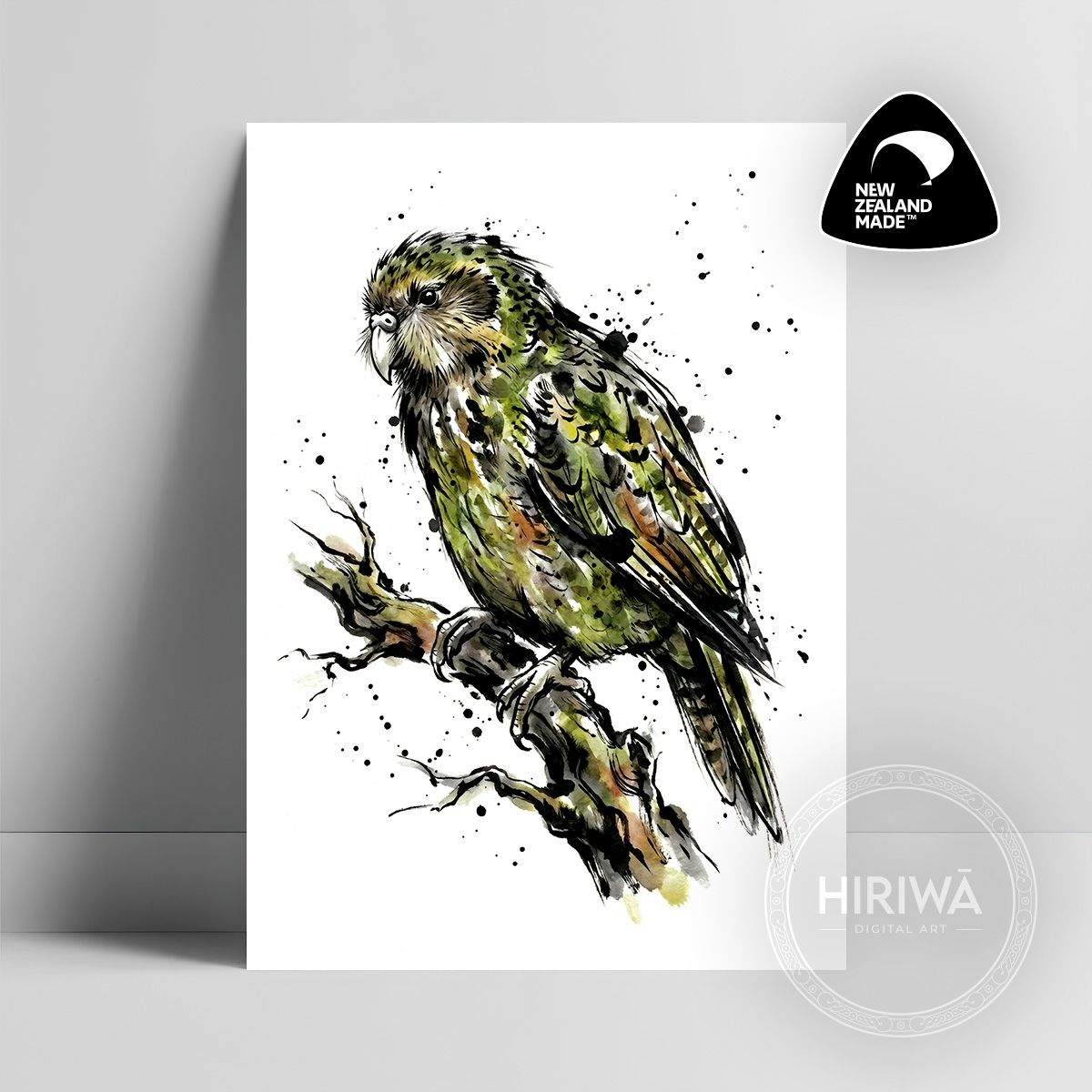 Kākāpō (Print) — artwork by Hiriwā Digital Art