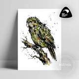 Kākāpō (Print) — artwork by Hiriwā Digital Art