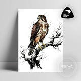 Kārearea | Falcon (Print) — artwork by Hiriwā Digital Art