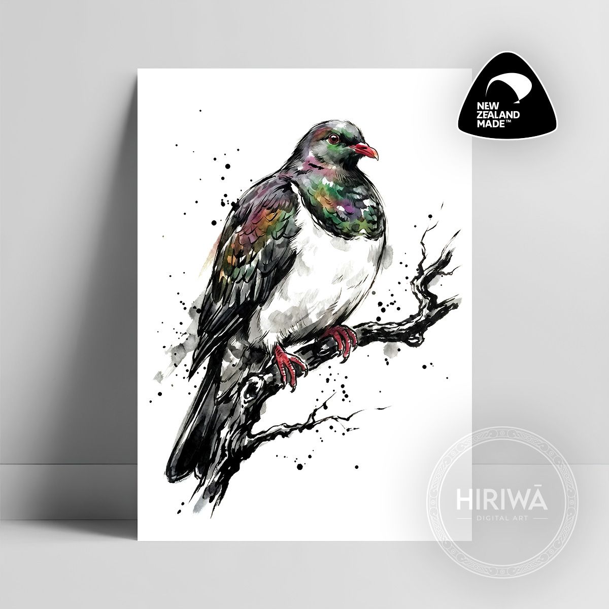 Kererū (Print) — artwork by Hiriwā Digital Art