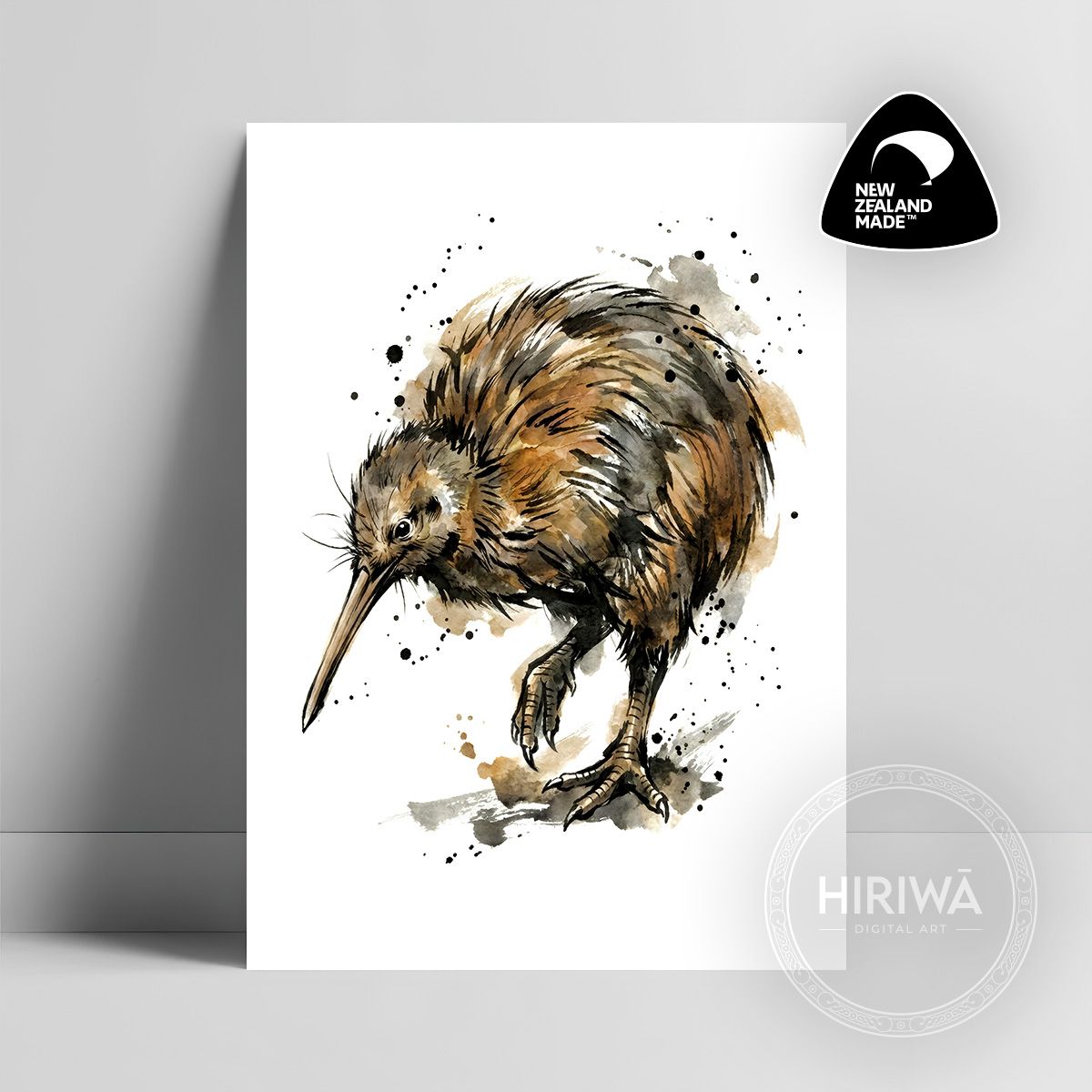 Kiwi (Print) — artwork by Hiriwā Digital Art