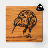 Kiwi engraved reclaimed rimu coaster